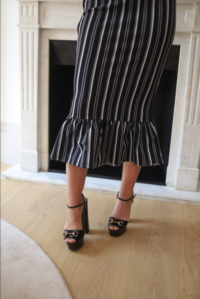 Vestido Opening Ceremony de rayas – Talla S