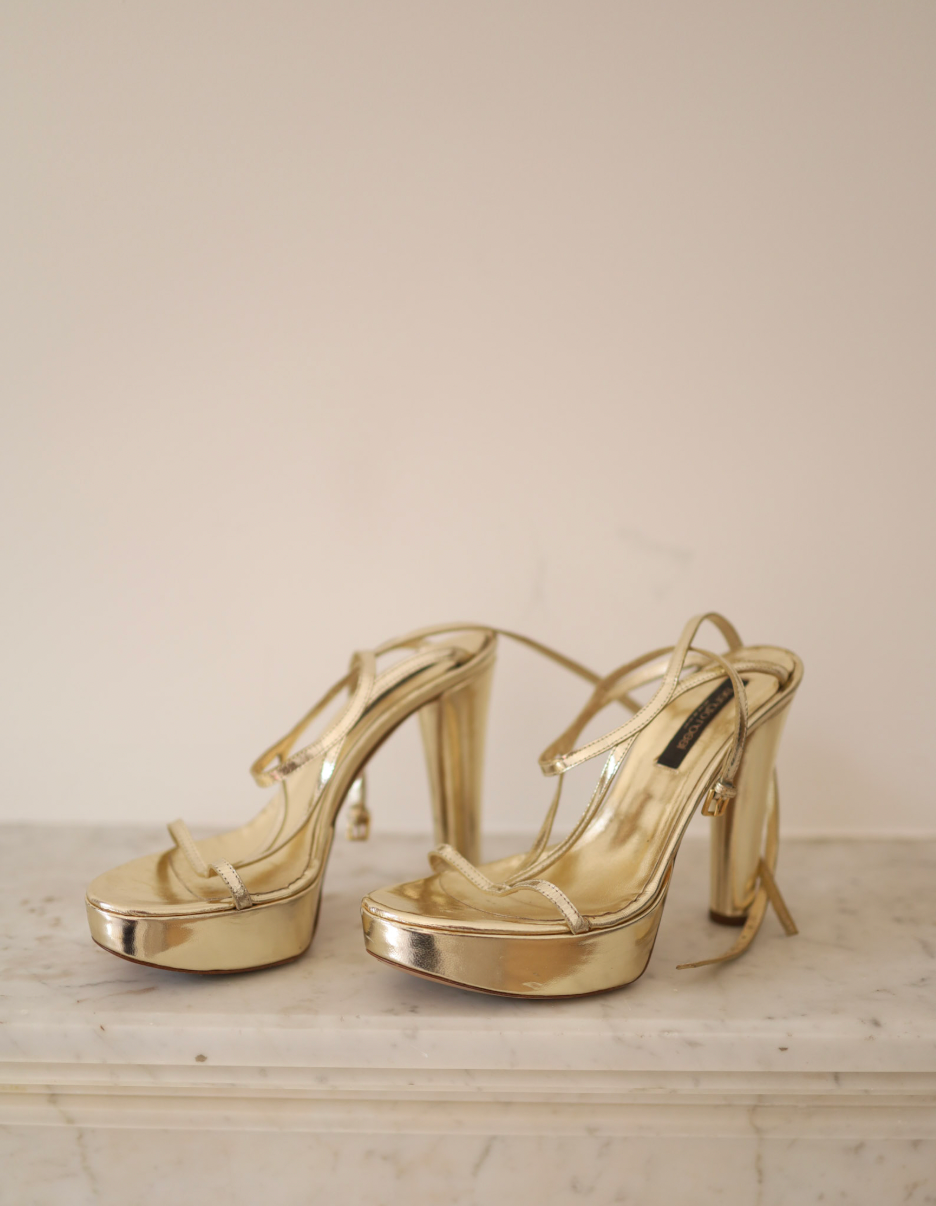 Sandalias doradas Jimmy Choo – Talla 37