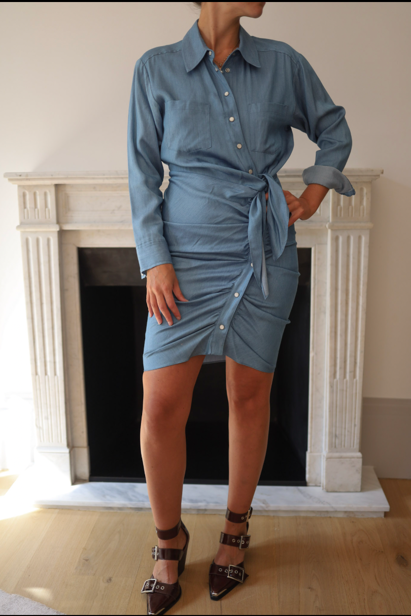 Vestido camisero denim Veronica Beard – Talla 2