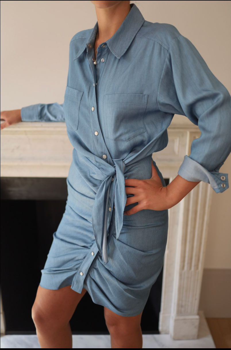 Vestido camisero denim Veronica Beard – Talla 2