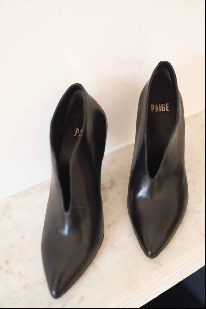 Botines PAIGE negros de piel – Talla 38