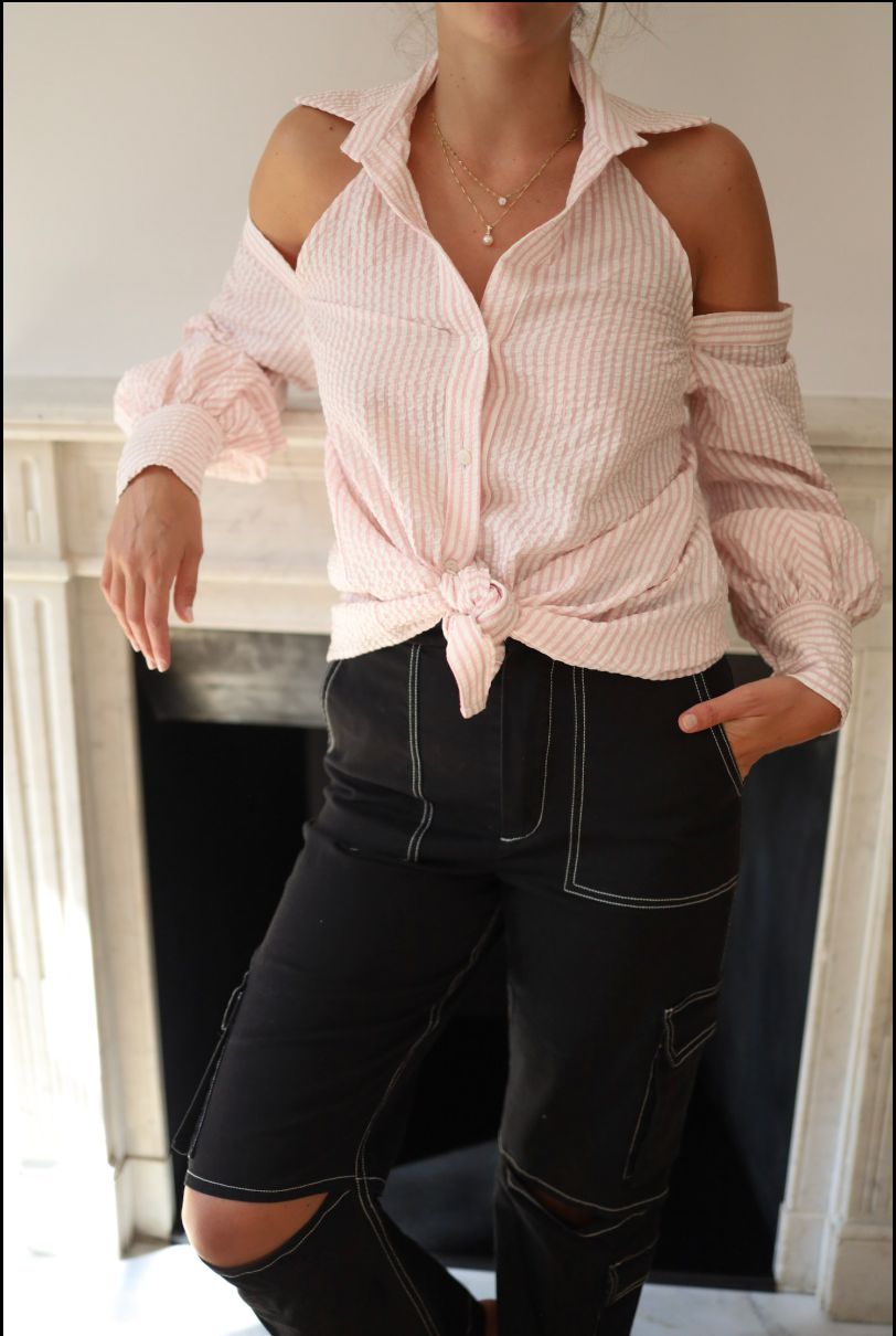 Camisa con hombros descubiertos Petrosyn – Talla S