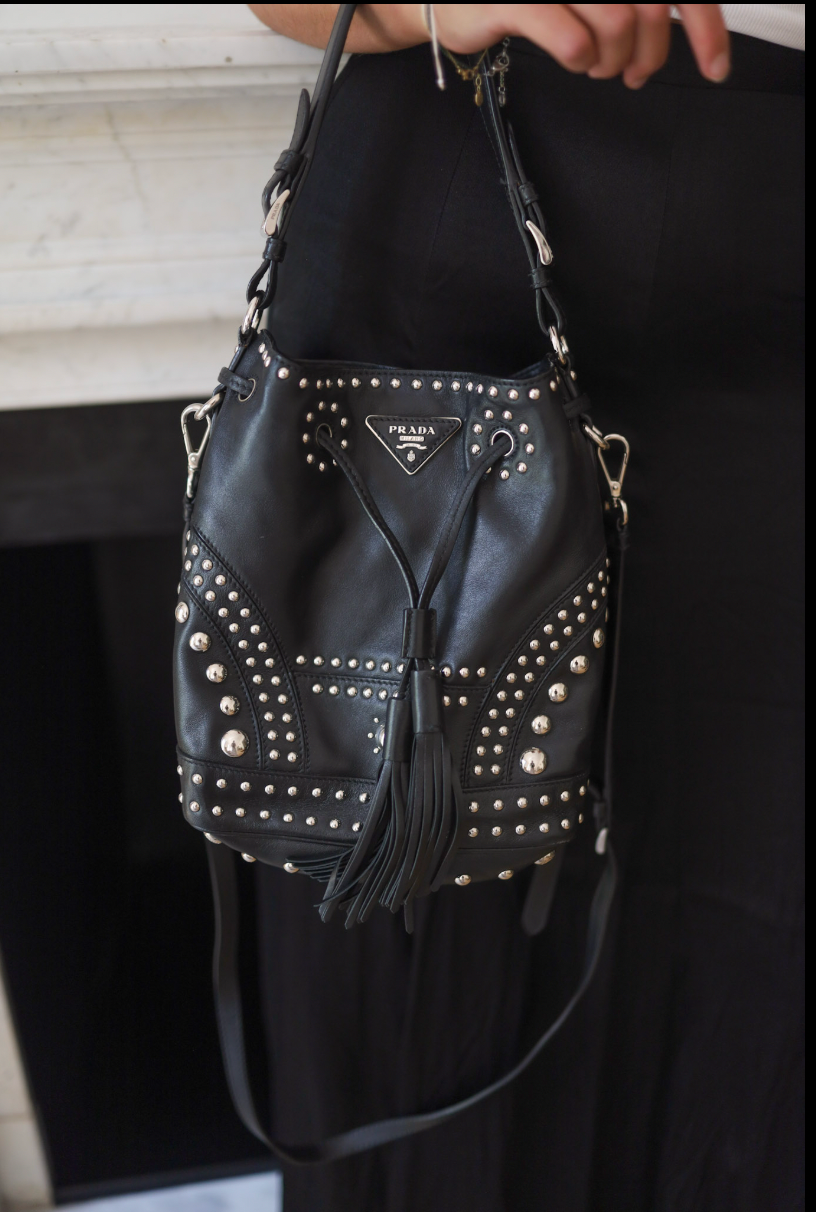 Falda negra de seda L’Agence – Talla S