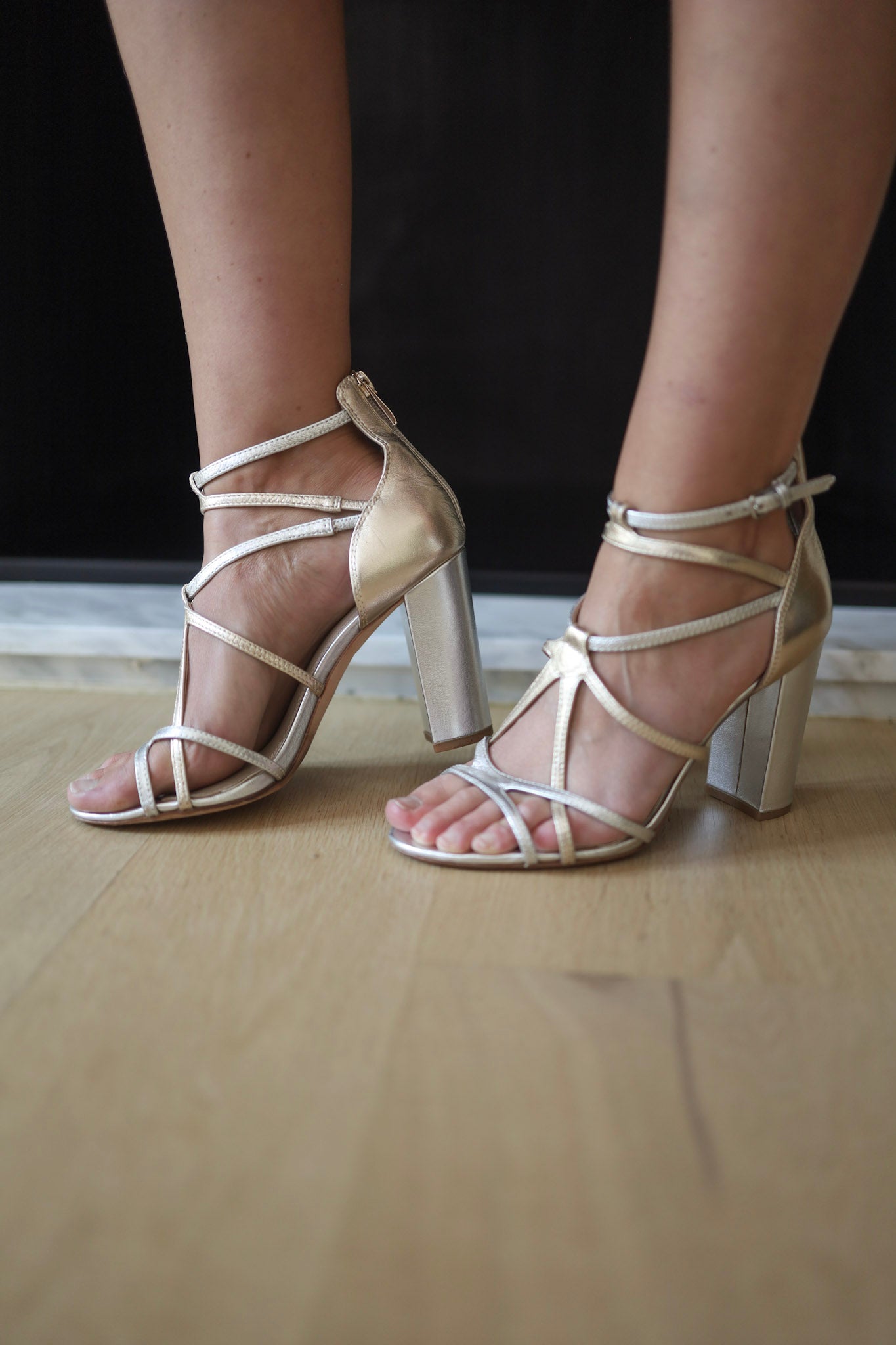 Sandalias metalizadas Paige – Talla 38 (EU)